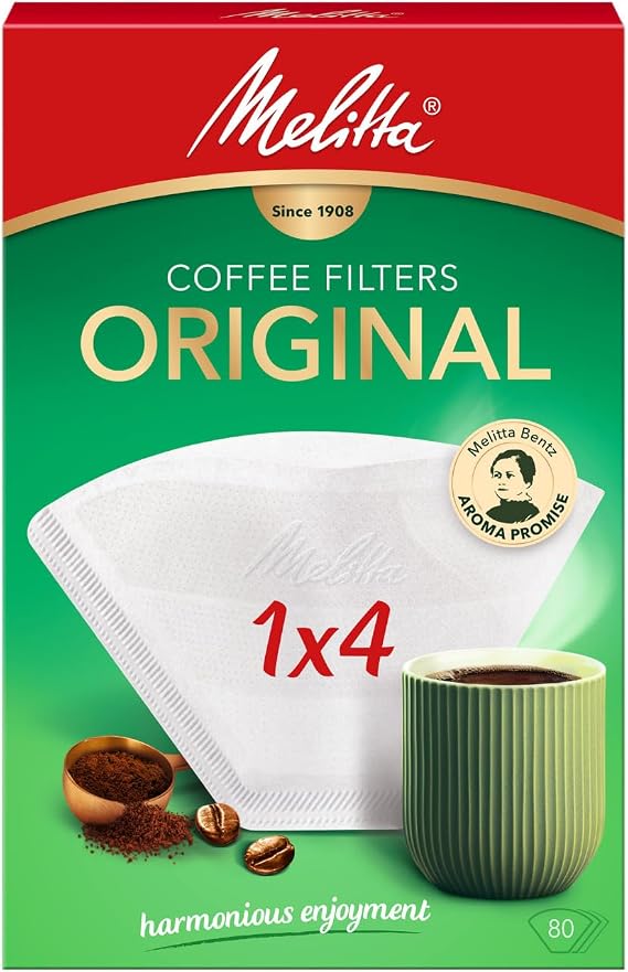 Melitta Original Beyaz Kahve Filtre Kağıdı 1x4 Numara 80'li Paket