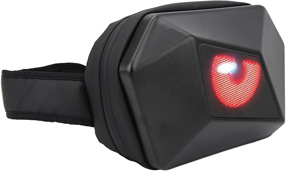 KIMISS LED Knight Backpack, Universal LED Display Backpack with APP Control Adjustable Shoulder Strap USB 5V Travel Bag Full Color Screen