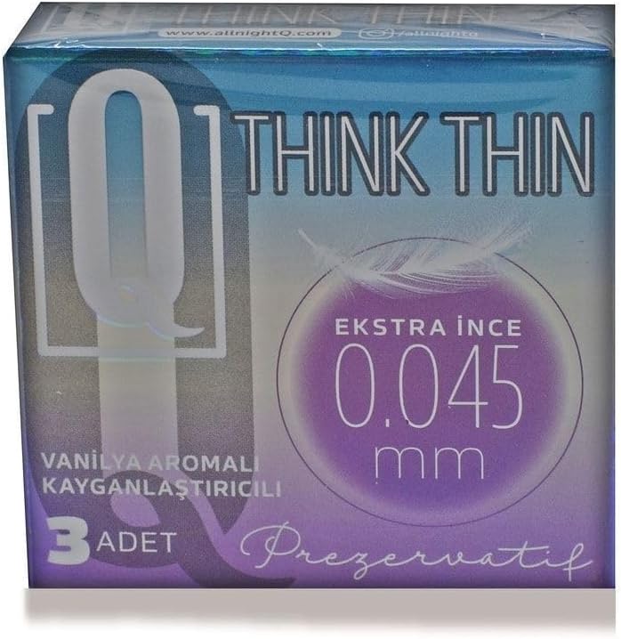 Q Kondom Think Thin 3 Pack Extra Thin 0.045 Mm