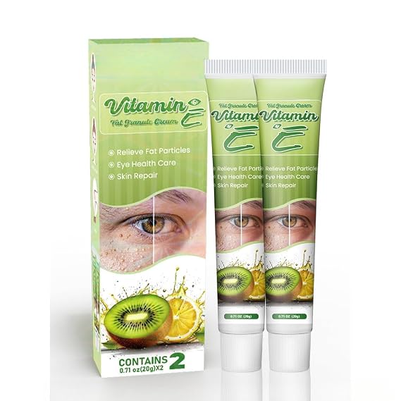 2 - pack Vitamin E Fat Granule Cream with AHA for Skin Care, Fruit - based Moisturizing, Effectively Improve Eye - area Fat Granules and Nourish Skin