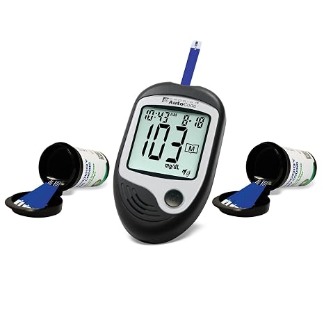 Prodigy Glucose Monitor Kit - Includes Prodigy Meter, 100ct test strips, 10ct Lancets, Lancing device, Carrying Case, Log Book