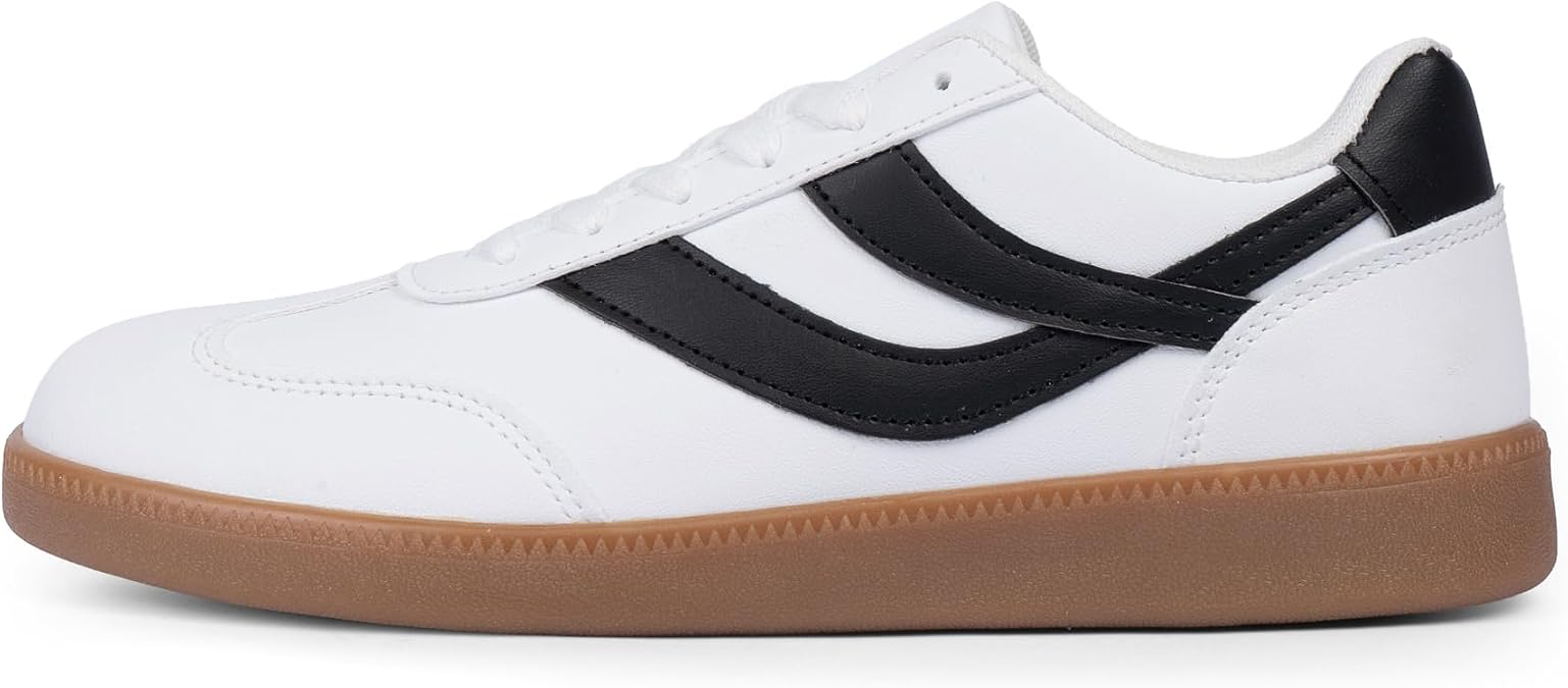 Tigeridea Women's Sneakers Lace Up Casual Tennis Walking Shoes | Classic & Trendy, Soft Insole, Non-Slip & Breathable, Slip On, Fits Shopping, Dates, Dresses & Daily Wear