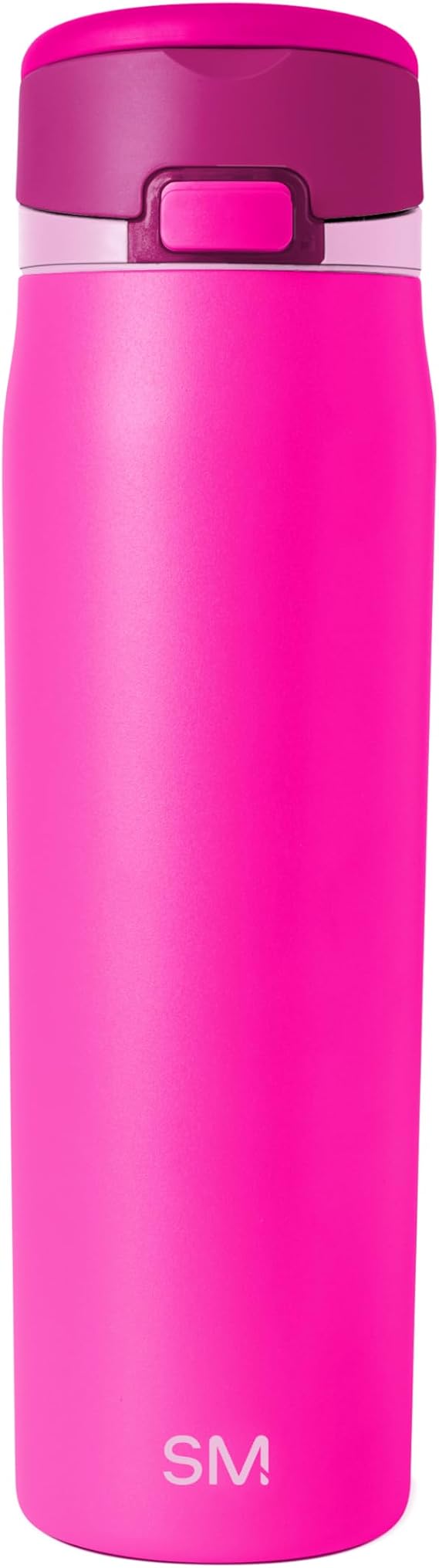Simple Modern Mesa Loop Water Bottle with Covered Straw and Handle | 24oz Cup Holder Friendly Insulated Stainless Steel Bottles for Travel, Sports and School | Raspberry Vibes