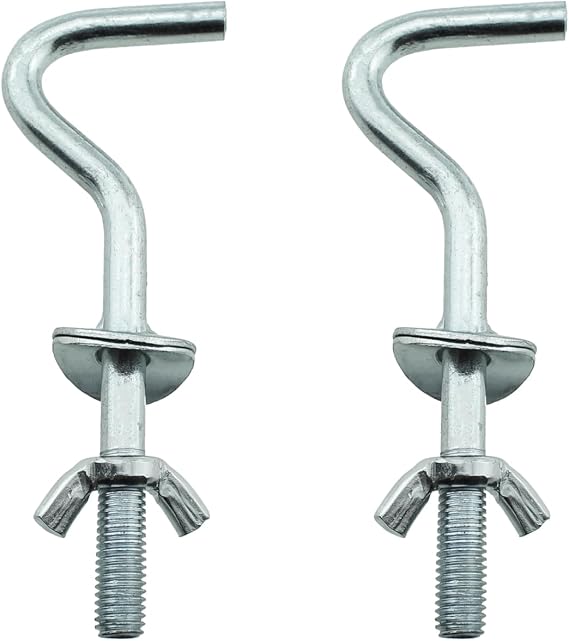 TAODAN 2PCS Heavy Duty Replacement Hook Hammock Accessory Metal Hook Galvanised Iron Hammock Hook Suitable for Indoor and Outdoor Hammocks