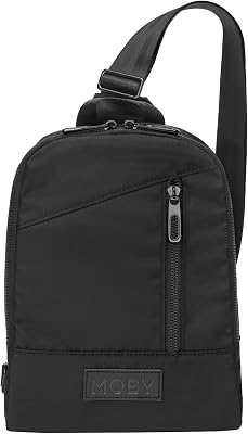 Moby Transit Cross-Body Bag - Sling Bag for Women and Men - Adjustable Straps to Custom-Fit - Black