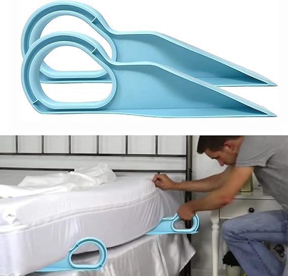 2Pcs Mattress Lifter,Handy Tool for Bed Making Mattress,Mattress Lifter Ergonomic Lifting,Alleviate Back Pain Make Changing Sheets Easier (Large)
