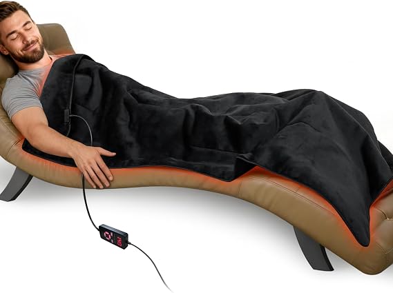 UTK 71x32 in Full Body Far Infrared Heating Pad, Ultra Soft, EMF-Free