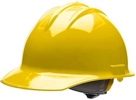 Bullard 30YLR Classic Cap Style Hard Hat, 6 Point Ratchet Suspension, Yellow, One Size