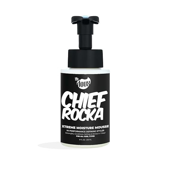 The Doux CHIEF ROCKA Xtreme Moisture Mousse, Curl Defining Foam, 8 oz