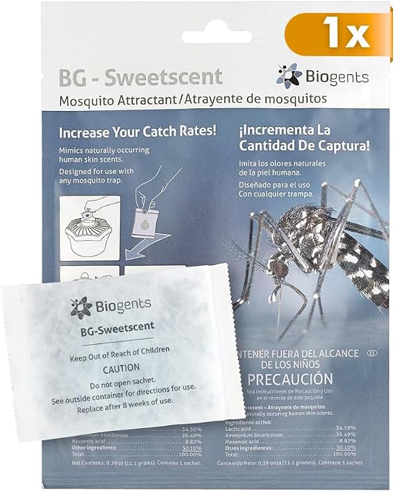 Biogents Sweetscent Mosquito Attractant Mosquito Lure Magnet Compatible with All Traps - Last up to 2 Months