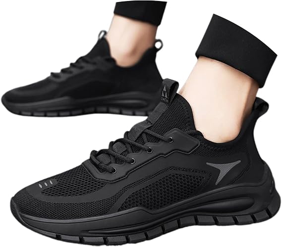 Mens Running Shoes - Men's Breathable Mesh Slip On Sneakers Lightweight Comfortable Walking Shoes For Casual Sports Gym Running And Outdoor Activities