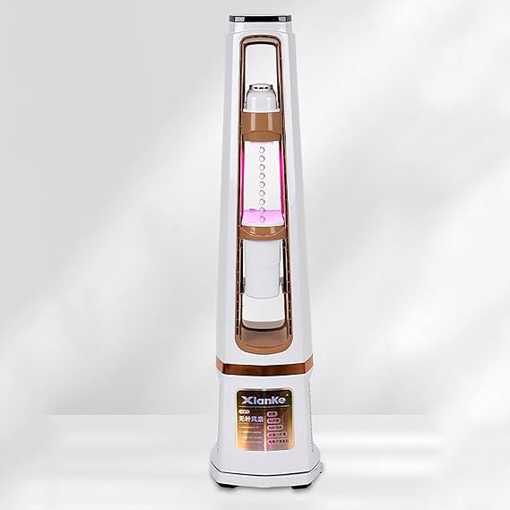 Air Purifier Tower Fan, Smart Fan for Bedroom, Bladeless Fan, Recirculating floor fan/ humidifier, 10 Speed, 12H Timer,with Remote, 120 Oscillating, Suitable for a wide range of scenarios(White)