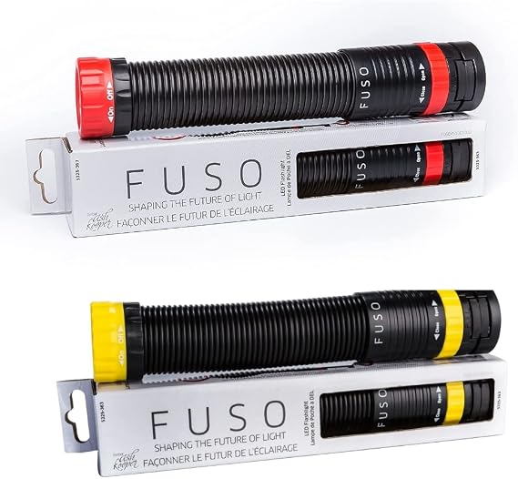 Fuso LED Flashlight Red & Yellow Combo Pack