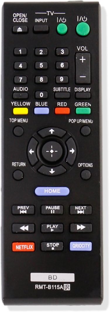 New Remote Control RMT-B115A fits for Sony BLU-RAY DISC Player BDP-S570/WM BDP-BX57 BDP-BX2 BDP-S470 BDP-S760 BDP-S360 BDP-S560 BDP-S480 BDP-580 BDP-S2100