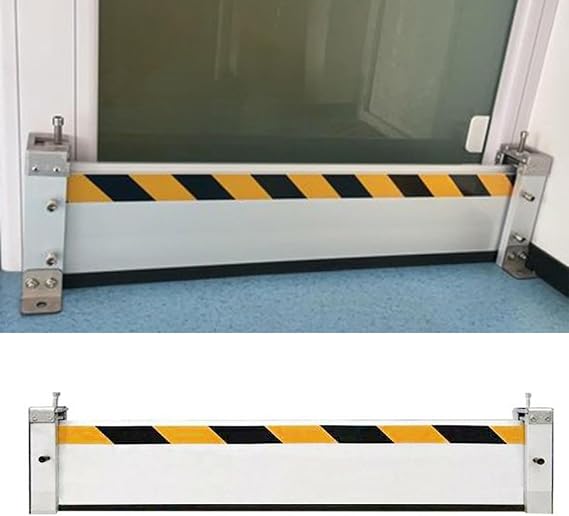 Reusable Aluminum Flood Barriers/Gates for Home Doors, 2/3/4/5/6/7/8/9/10/11/12/13ft Long Flood Prevention Barrier Water Stopper Shield for Outside/Indoor/Garage Door/Basement(Color:H 0.6f