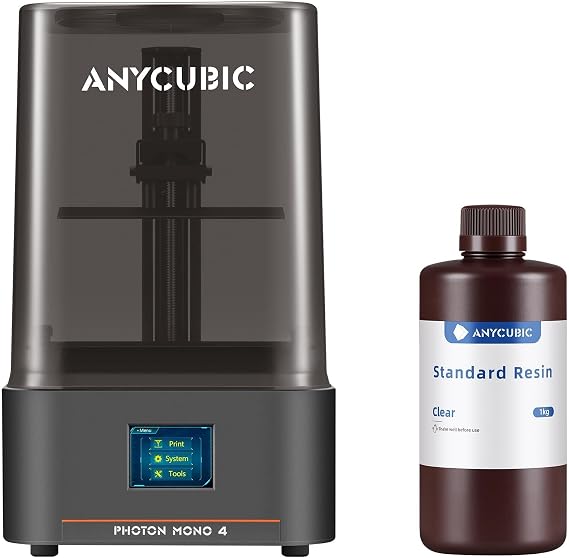 ANYCUBIC Photon Mono 4 and Upgraded Standard 3D Printer Resin, Clear 1000G