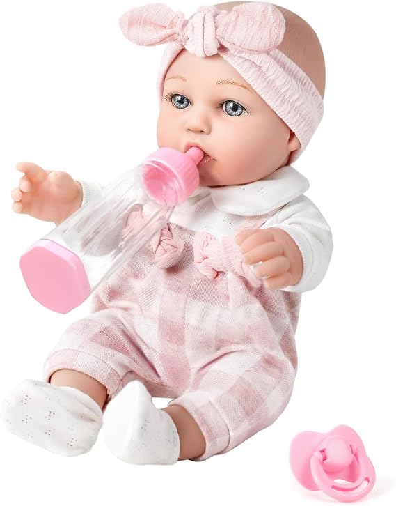 BDDOLL 12'' Baby Doll and Clothes Accessories Play Set