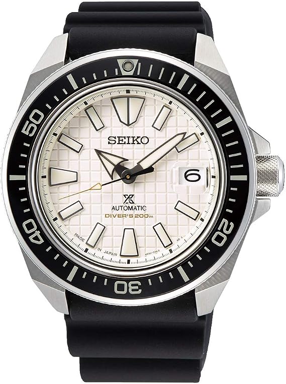 Seiko SRPE37J1 Prospex Mechanical Automatic Watch Samurai Diver's Diver's 658.6 ft 200 m Sapphire Glass Made in Japan Men's Made in Japan