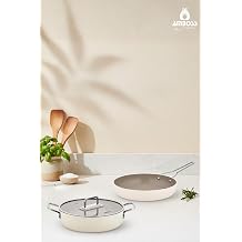 Sera Nova Seramik 3 Parça Tencere & Tava Seti - Latte
