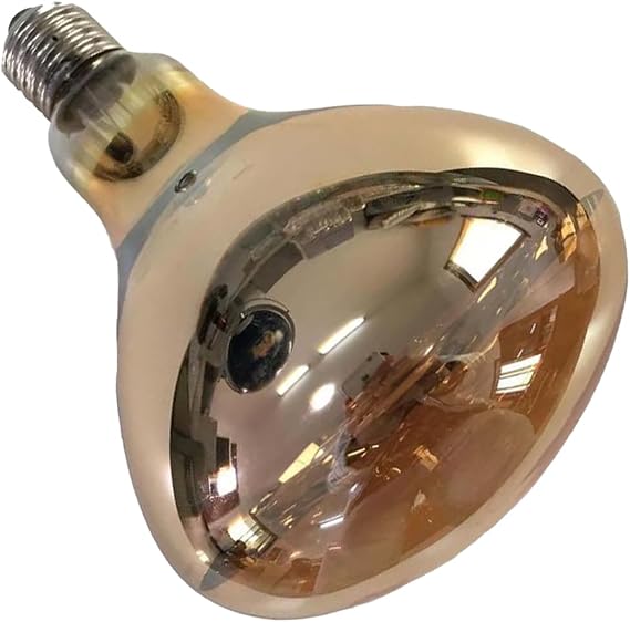 Heat Lamp Bulb 250 Watt Hard Glass Infrared Lamp Bulb for Brooder Bulb, Food Service, Bathroom, Pet, Farm Chicks Pig 120V