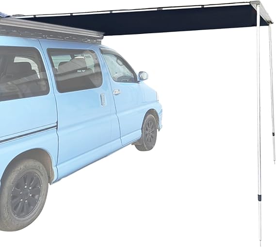 Roof Rack Awning, Car Awning UPF50+ Shade, Side Tent Black Car Vehicle Awning for Outdoor Camping Wilderness Fishing(180 * 250cm/71 * 98in)