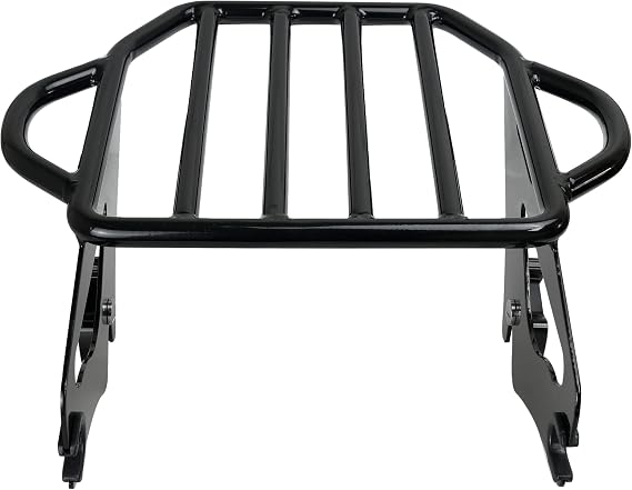 Detachable Luggage Rack 2-Up Mounting Rack Fit for Harley Black | 2009-2026 Touring Road King Street Electra Glide Road Glide