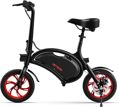 Jetson Bolt Folding Electric Ride-On, Easy-Folding, Built-in Carrying Handle, Twist Throttle, Up to 15.5 MPH, Ages 13