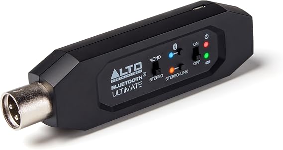 ALTO BTULTIMATE Stereo Bluetooth Receiver | Rechargeable XLR Receiver for Mixing Desks, Audio Mixer Setups, and Active PA Systems