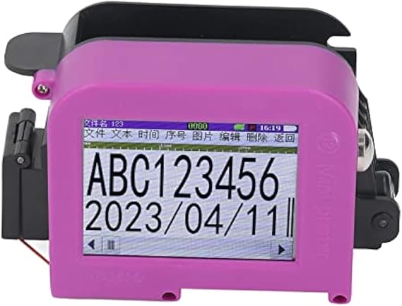 Focket Handheld Printer Inkjet Coder, 1200mAh Inkjet Printer with 100 Languages LED Touch Screen, Printer Barcode Printer Hand Printer for Logo No Cartridge Included