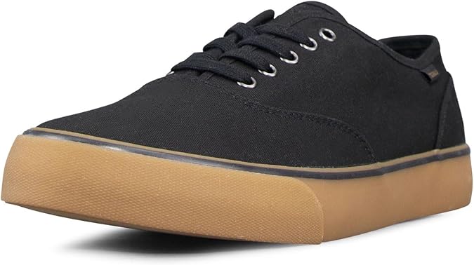 Lugz Men's Lear Sneaker, Black/Gum, 13