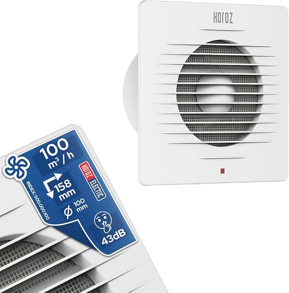 Banyo ve Tuvalet Aspiratörü 100/4" (100lük - 10cm)