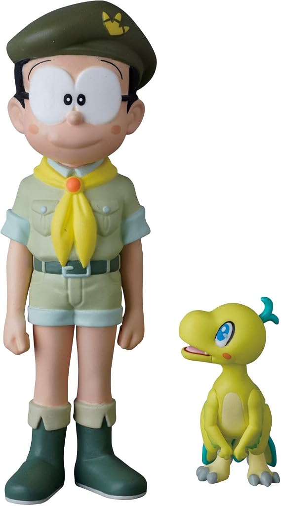 Medicom Toy UDF Ultra Detail Figure No.  540 Doraemon the Movie, Nobita's New Dinosaur, Nobita & Kew, Total Height Approx.  3.5 inches 91/37 mm, Painted Finished Product
