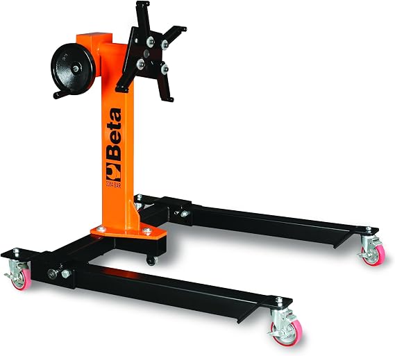 Beta 3014SAR Collapsible Big Block Engine Stand, 360 Rotating, Heavy Duty | 1000 lb. Load Capacity | Locking Wheels, Wide Base | Portable Heavy Duty Engine Stand for Automotive Repair | Universal Fit