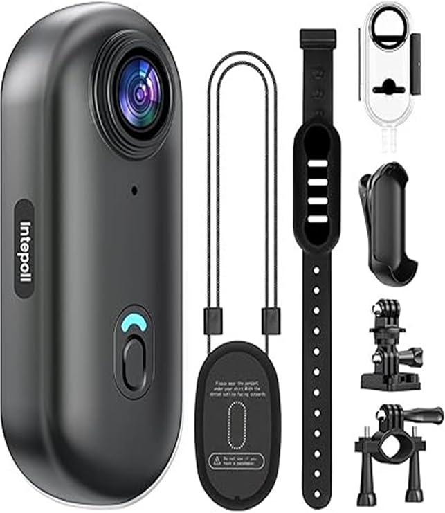 Vothoon Mini WIFI Aksiyon Kamerası 1080P Taşınabilir Vücut Kamerası Giyilebilir Video Kaydedici IPX7 Su Geçirmez