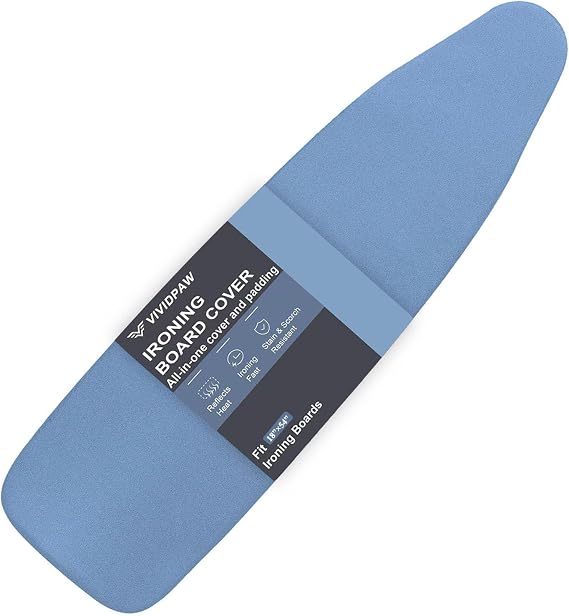 VividPaw Ironing Board Cover and Pad 18x54, Thick Padding