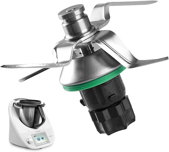 Knife for Vorwerk Thermomix TM5 and Thermomix TM6 replacement blade mixing knife made of stainless steel with sealing ring food processor mixing knife Thermomix TM5 TM6 accessories spare parts
