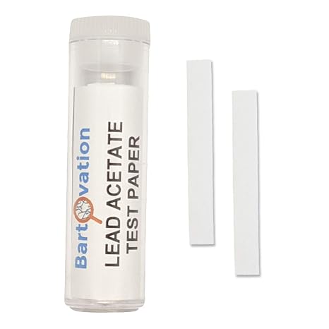Bartovation Lead Acetate Test Paper Strips, 100-Pack