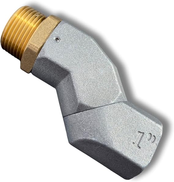 1 Inch Fuel Hose Swivel 360 Rotating Connector for Fuel Transfer Pump Nozzle Multi Plane Fuel Plane Swivel, 1 NPT