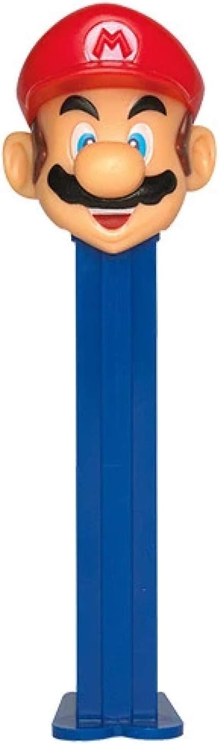 Nintendo Mario Bros. Mario Pez Dispenser with 2 candy packs
