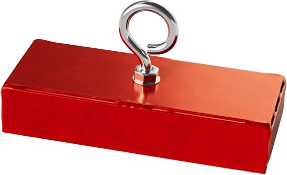 Master Magnetics Powerful Retrieving and Holding Magnet, Fishing Magnet with Eyebolt, Nut and Magnetic Shield, 07542