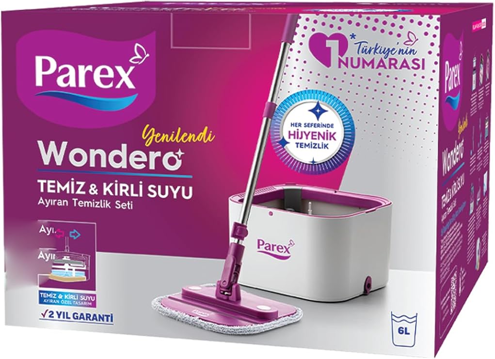 Parex Wondero Otomatik Temizlik Seti Yedek Mop Hediyeli