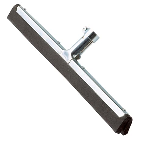 Ettore 1636 Wipe N Dry Floor Squeegee, Black Dual Rubber, 22 Inch Width (Pack of 10)