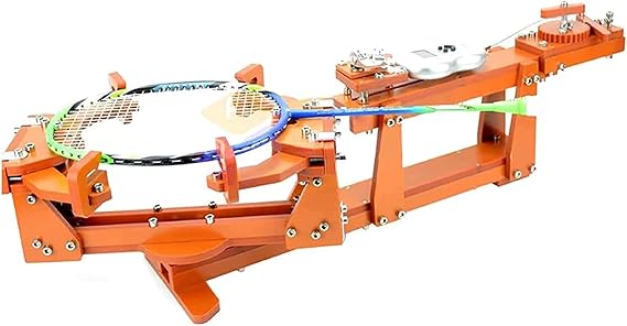 Badminton Racket Stringing Machine, 6-Point Fixed 60lb Winch Type for DIY Squash, Tennis Or Badminton Rackets, Premium String Machine