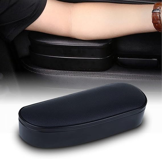 1 PC Car Door Elbow Rest Side Door Arm Rest Storage Case, Universal Car Armrest Support Pad, Relieve Driver Arm Fatigue Comfort Cushion, Suitable for Most Car Drivers Passengers (Black)
