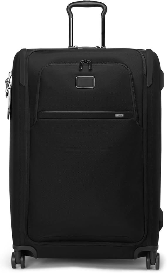 TUMI - Alpha Large Dual Access Expandable 4-Wheeled Checked Luggage - Zipper Expansion - Durable Large Capacity Suitcase with TSA Lock - Black