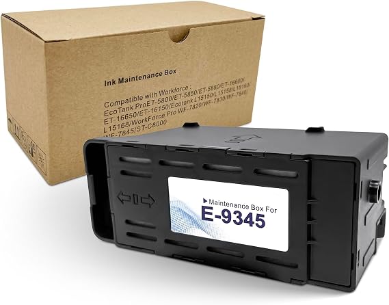 INK+ E-9345 Maintenance Box Remanufactured for ET-8550 ET-16600 ET-5850 WF-7840 ET-5800 ET-16650 ET-8500 WF-7820 ET-5880 WF-7310 ST-C8000 ST-C8090 Printer