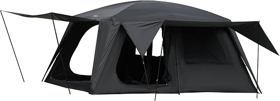 Vidalido 8-10 Person Camping Tent with 3 Door 2 Room Large | Stand Tall, Waterproof, Durable Material, Mesh Screen, Double Side Zipper, Outdoor Weekend Getaway, Gathing, Picnic, Party