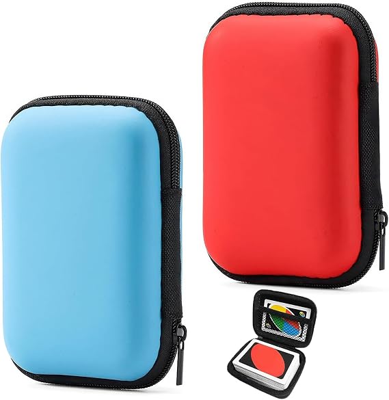 Playing Card Case,2 PCS Waterproof and Scratch Resistant Playing Card Case Durable Portable Card Game Holder Box for Standard Size UNO Monopoly Deal and Kids' Card Games