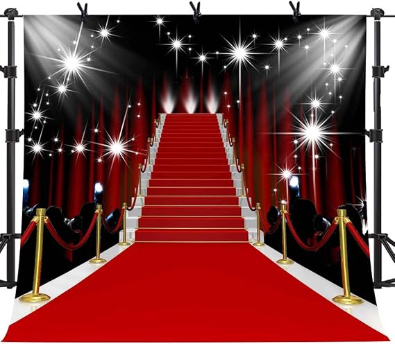 10x10ft Red Carpet Vinyl Photography Backdrop Customized Photo Background Photo Booth Studio Props HXME186