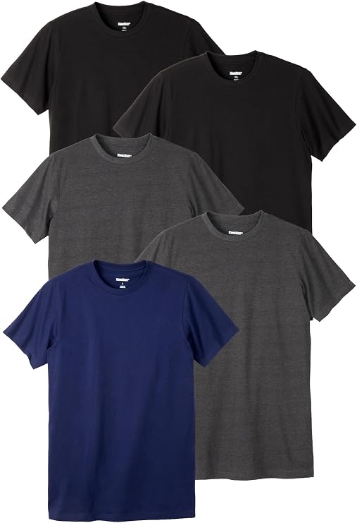 KingSize 5-Pack Cotton Crewneck Undershirts